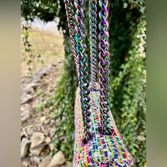 NWT Kurt Geiger London Tweed Large Kensington - Picture 6 of 10